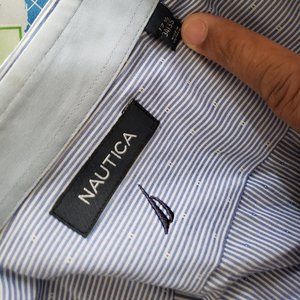 Nautica Dress Shirt 17 1/2 34/35